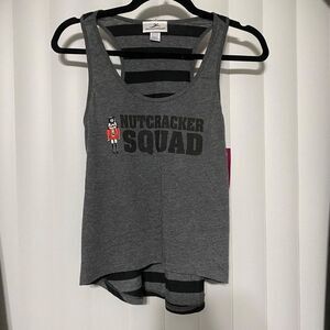 Motionwear gray/black “Nutcracker Squad” tank top